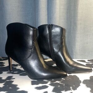 Express Sleek Black Ankle Booties